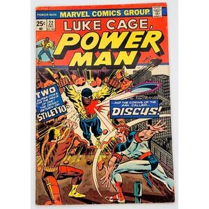 LUKE‎ CAGE, POWER MAN #22  (1974) / FN  /  DISCUS / STILETTO